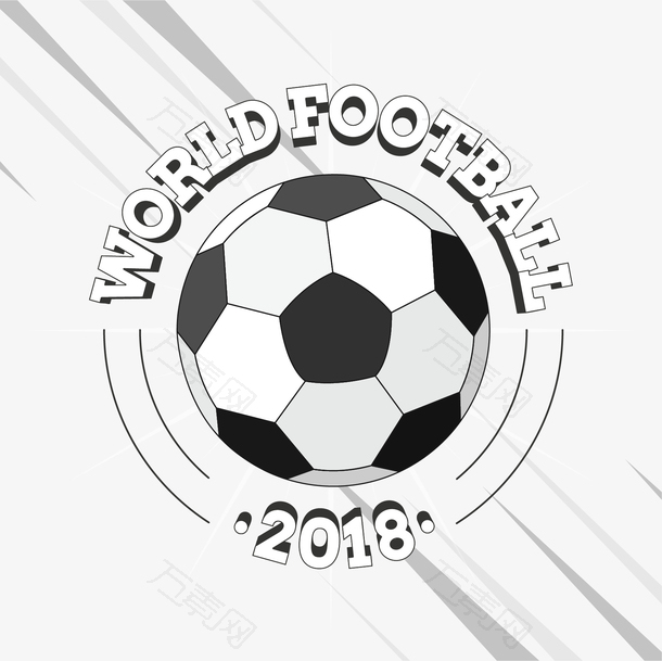 飞舞的足球世界杯海报