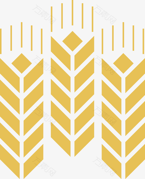 金色燕麦矢量图