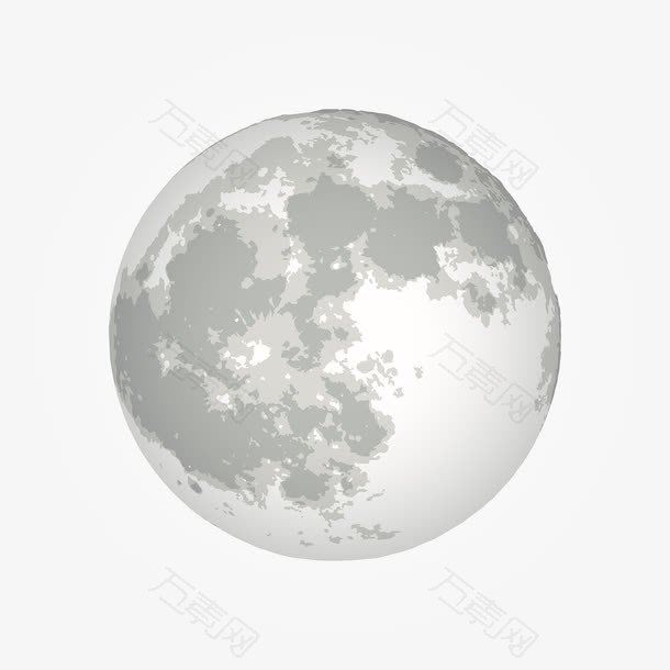 月球矢量素材