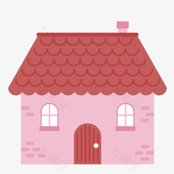 粉色淡色设计房屋