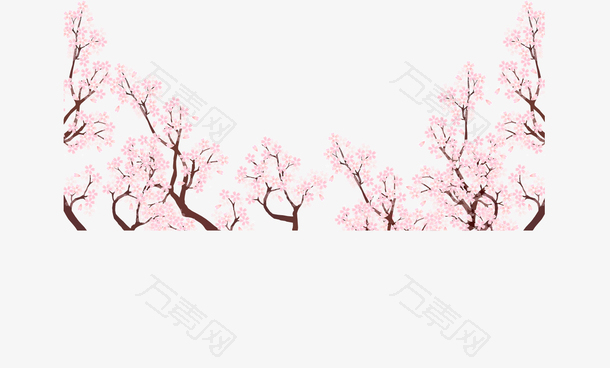 桃花树林