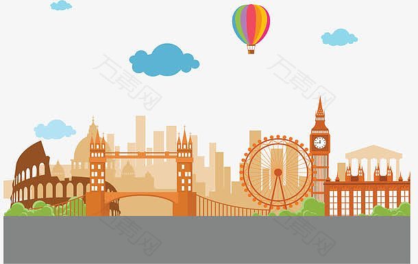 英国伦敦旅游海报