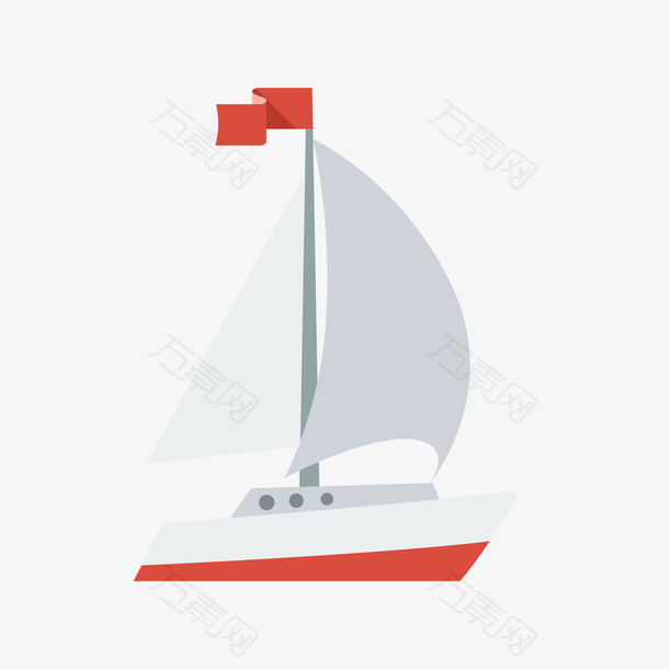 白色帆船
