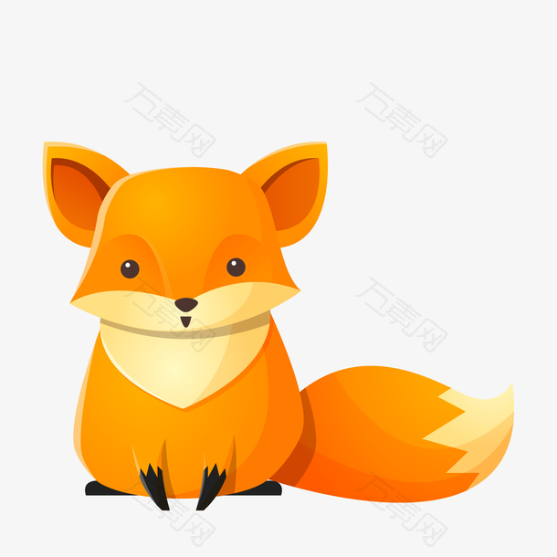 卡通小狐狸动物设计