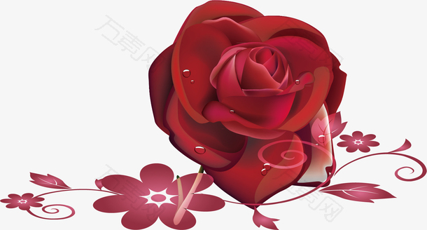 红色玫瑰花素材