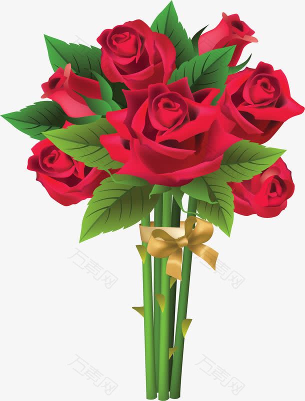 浪漫美丽红色玫瑰