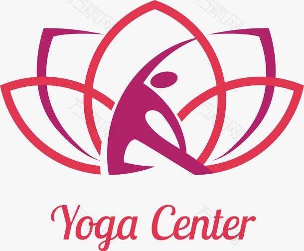 瑜伽美容logo设计
