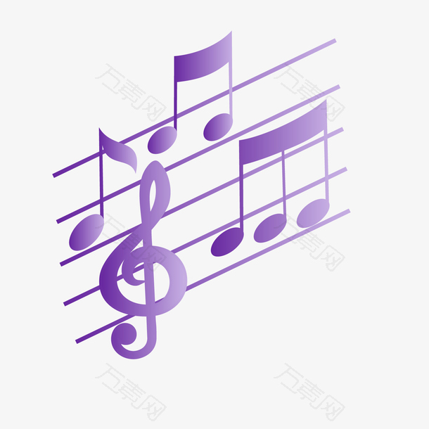 紫色音乐声波线矢量素材
