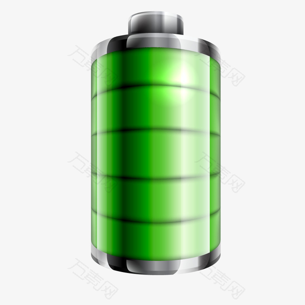 绿色电池图标设计素材合集