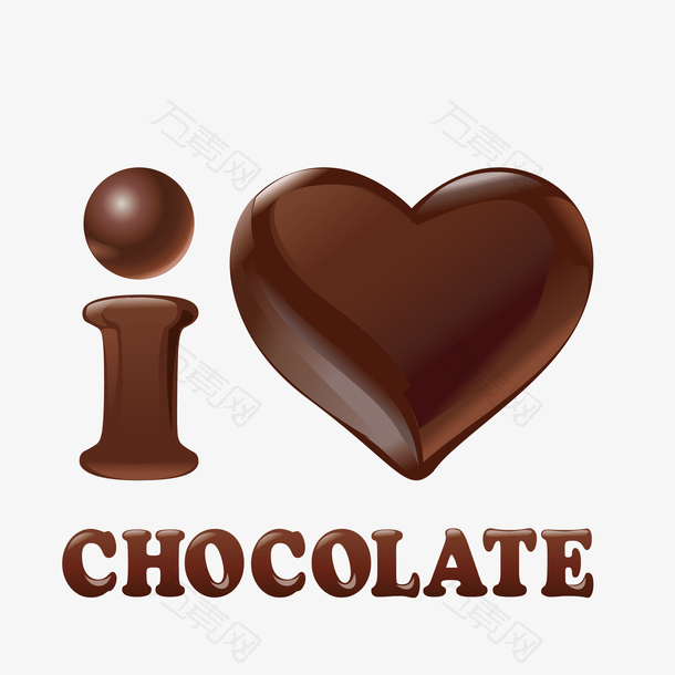 爱心巧克力标志