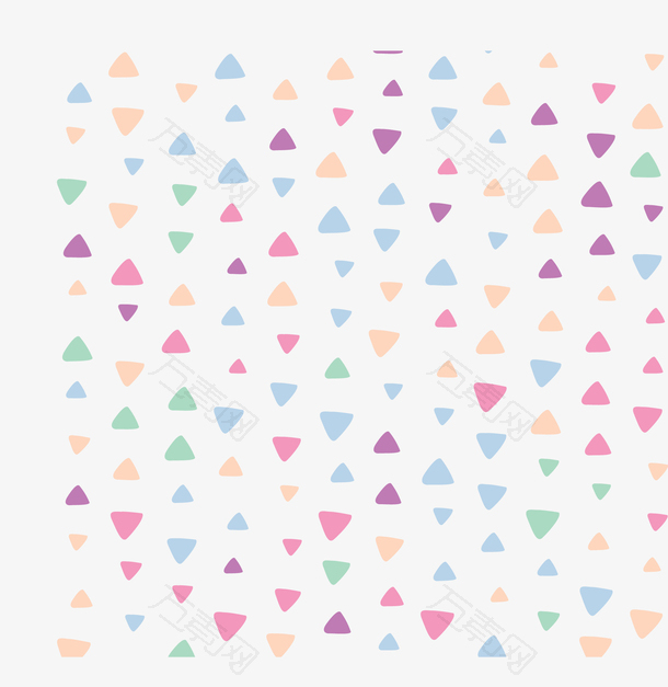 彩色三角几何花纹