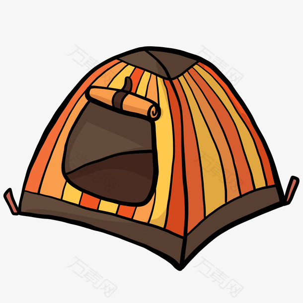 卡通手绘帐篷设计