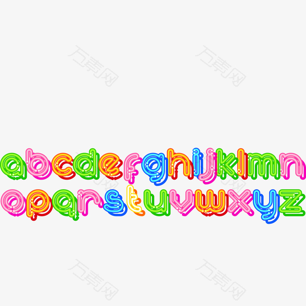 二十六个字母字体设计