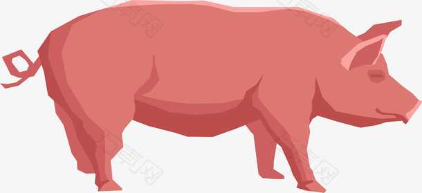 粉色小猪免抠素材