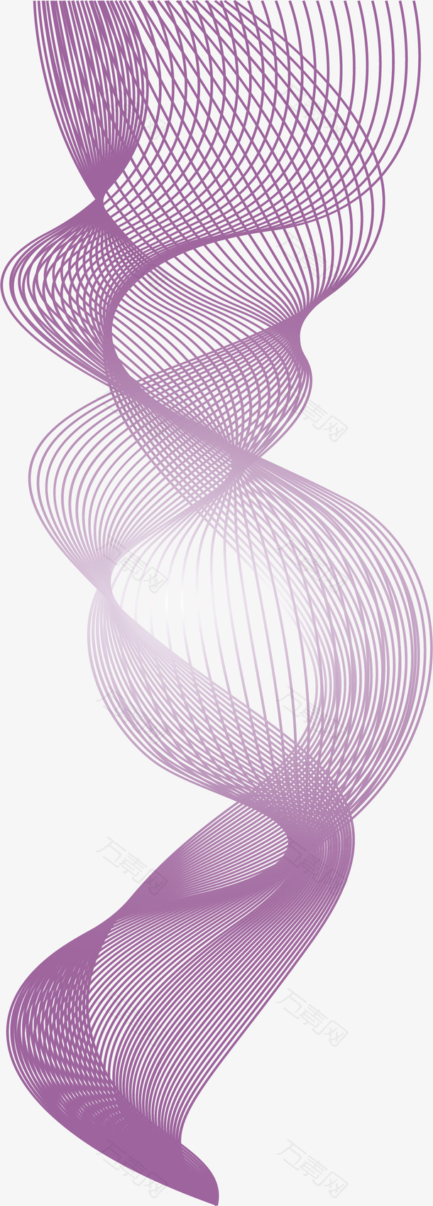 紫色科技线条