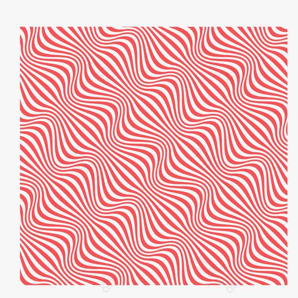 红色波浪状流动图案