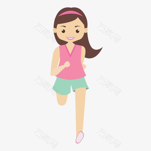 女生跑步健身运动