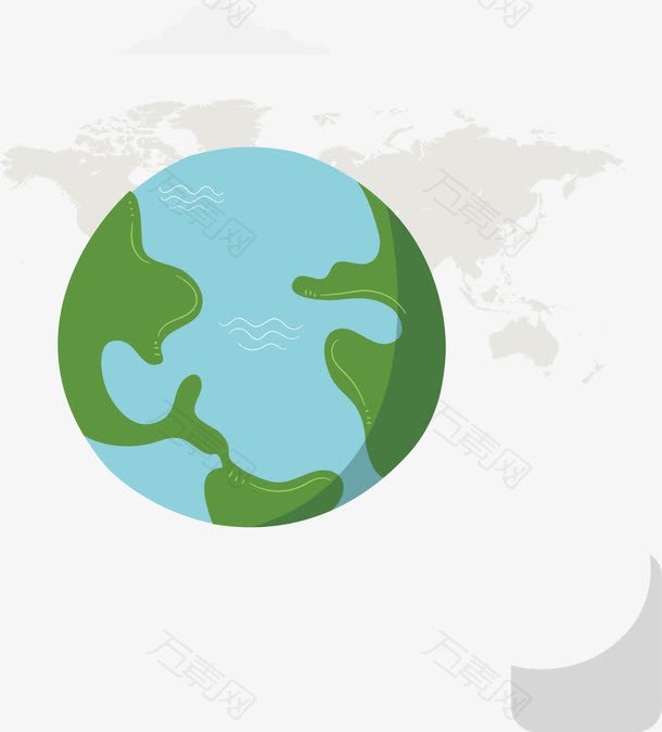 留学旅行创意地球地图图标矢量素