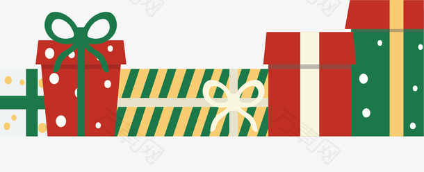 彩色圣诞节的礼盒
