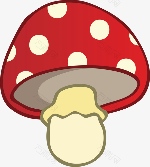 矢量图可爱小蘑菇