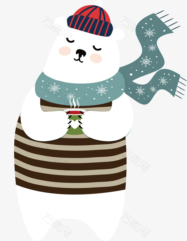温暖圣诞白熊