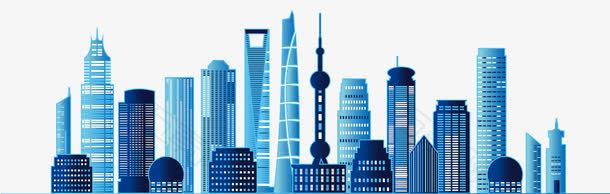矢量手绘上海城市建筑插画