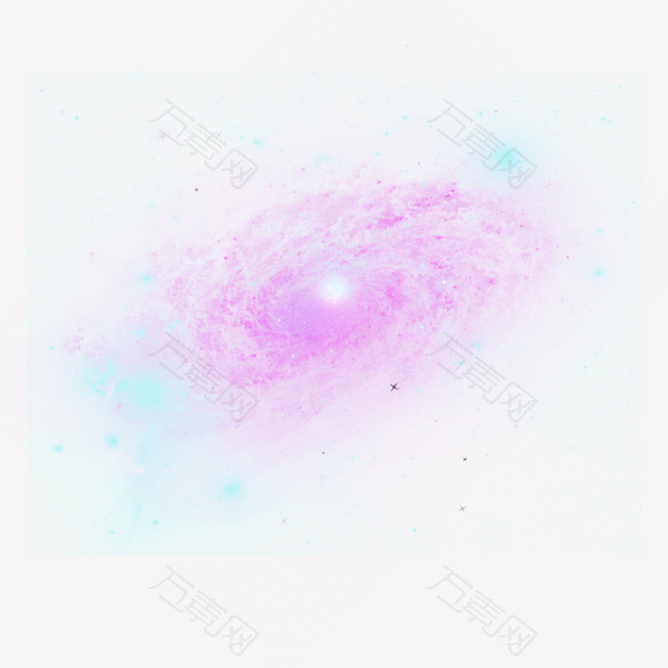 蓝紫色太空星系紫色星云