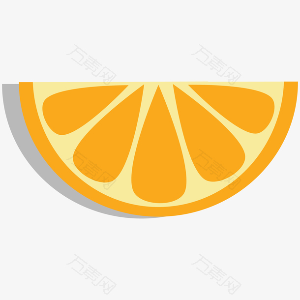 橙子矢量图标设计