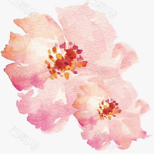 粉色唯美装饰花瓣设计图