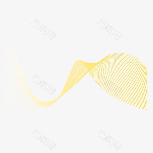 矢量黄色速度线