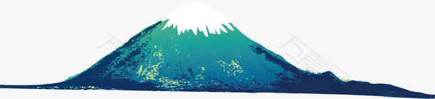 矢量图美丽的富士山