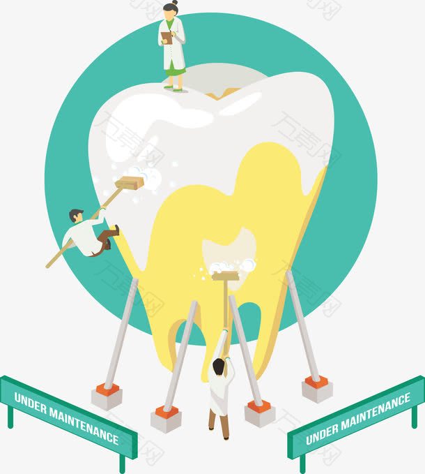保养护理清洁病人牙齿