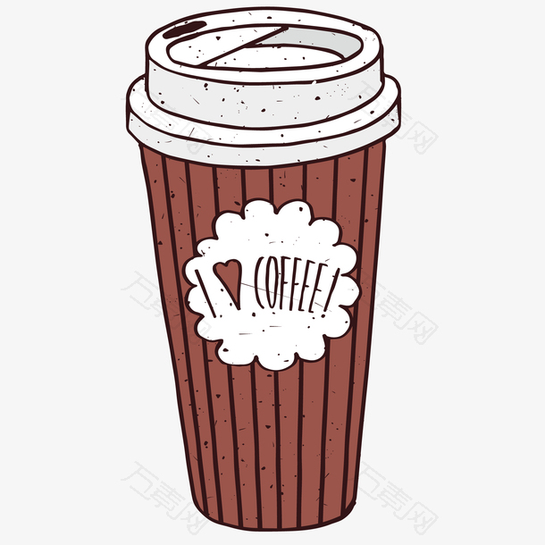 卡通手绘咖啡饮品设计