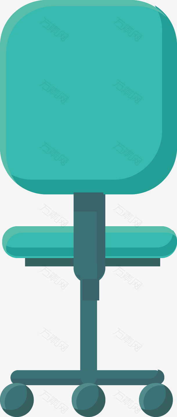 矢量图绿色的椅子