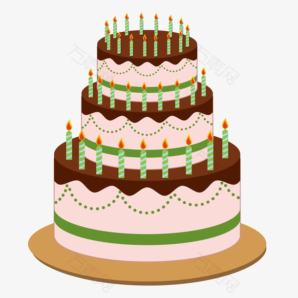 生日蛋糕多层蛋糕