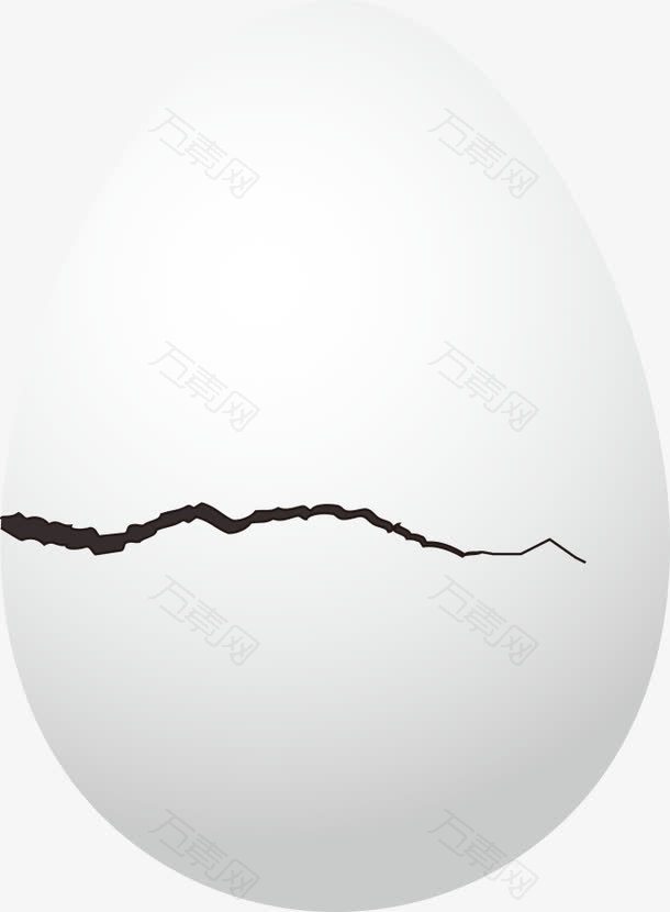 矢量裂纹的鸡蛋