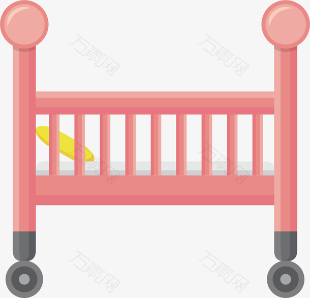 矢量图创意婴儿床围栏