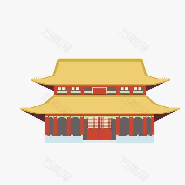 矢量中国宫殿建筑