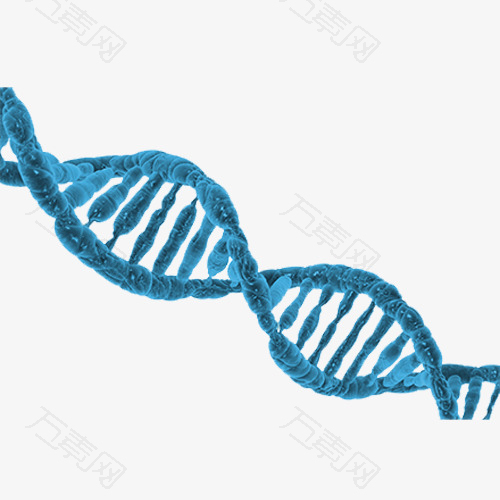 蓝色简约装饰DNA设计图