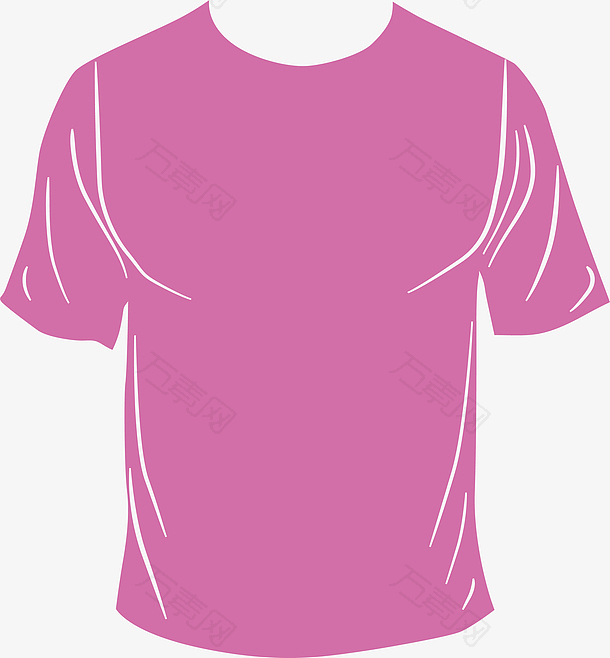 紫色T恤矢量图