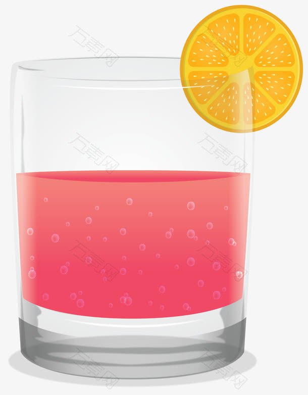 粉红精致夏天果汁