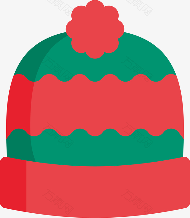 创意红色冬季帽子