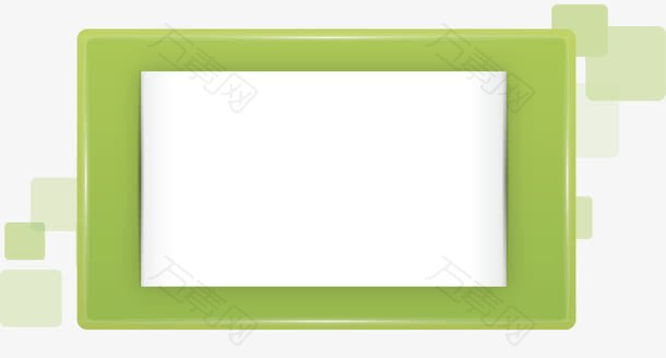 绿色矩形文本框