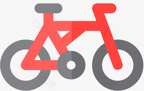 矢量自行车图标元素
