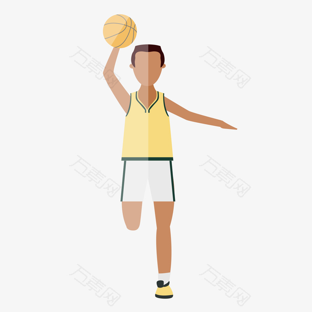 打篮球的黑人少年