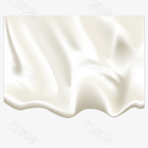 白色丝滑装饰流水设计图