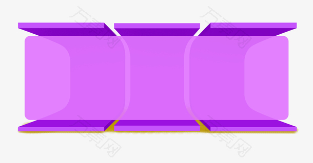 618狂欢节紫色装饰边框背景