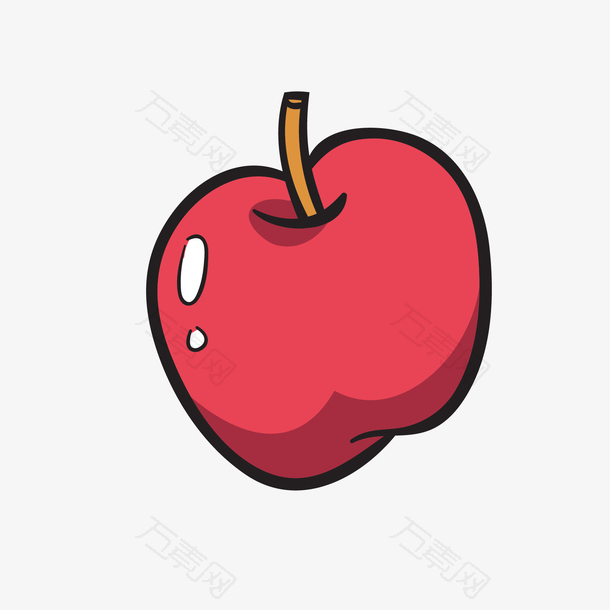 红黑色日常水果苹果