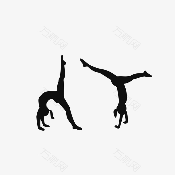 女子体操舞蹈动作素材