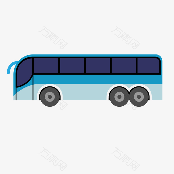 公交车车辆设计矢量图